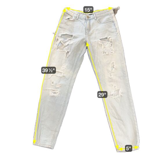 Forever 21 Women's Size 26 Blue Skinny Leg Light Wash Cotton Blend Stretch Jeans - Picture 3 of 16